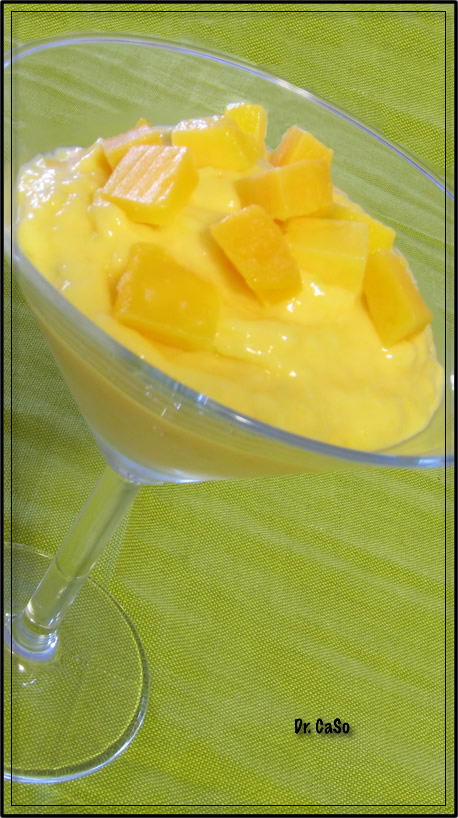 mousse à la mangue