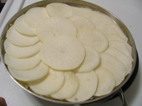 gratin de pommes de terre et navets
